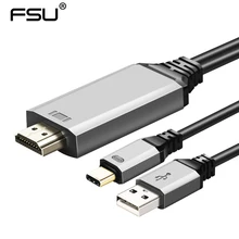 Высокое разрешение USB 3,1 тип-c кабель UHD USB-C HDMI конвертер с Умной зарядкой питания для Macbook компьютера huawei Matebook