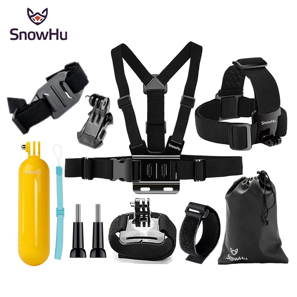 Аксессуары snowhu для GoPro набор Штатив go pro hero 8 7 6 5 4 комплект крепление SJCAM SJ4000 xiaomi yi k