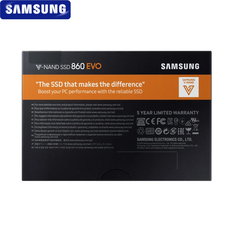 SAMSUNG SSD 860 EVO 250 ГБ 500 Внутренний твердотельный жесткий диск HDD жесткий диск SATA3 2,5 дюймов ноутбука, настольного компьютера, ПК, MLC disco duro 1 ТБ