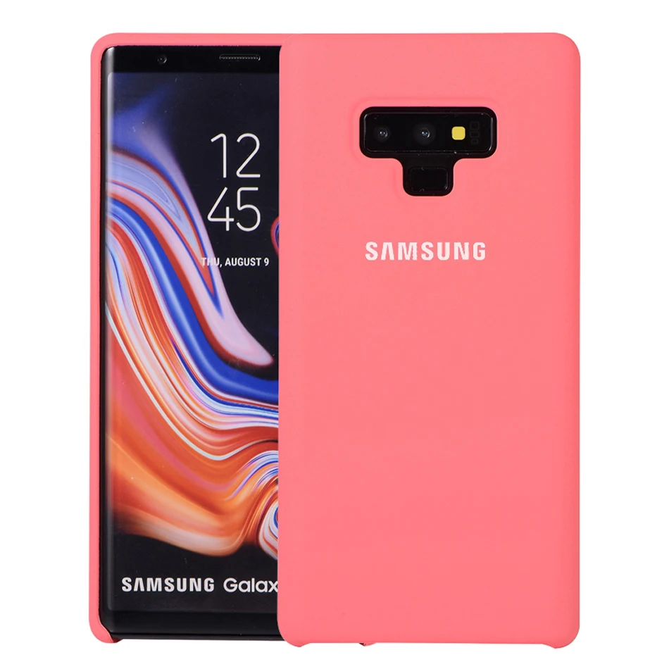 10Samsung Galaxy Note9 Case Silicone 100% Original Back Cover Business Luxury Sport Cut Anti-knock Dirt-resistant Waterproof