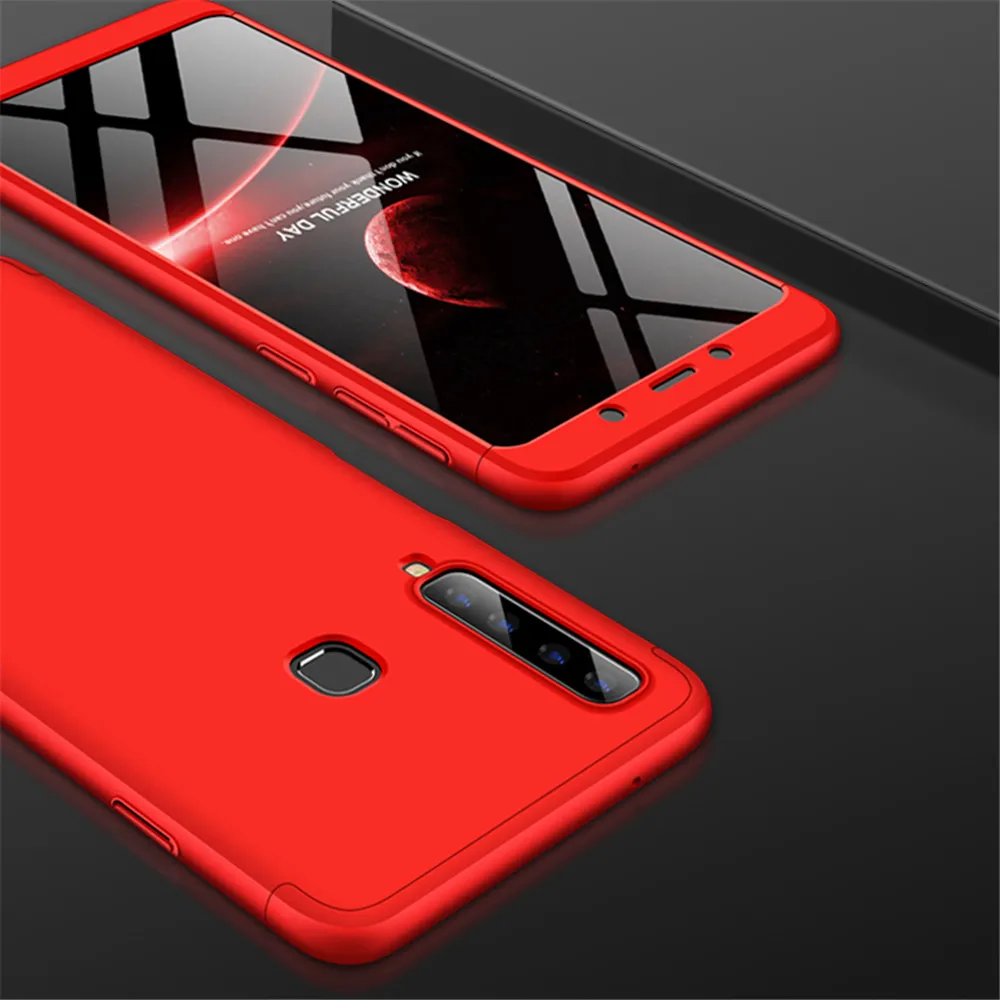For Samsung A9 A9s case GKK 360 Protection Hard Hybrid PC 3 In 1 Matte Cover for star pro shockproof shell Anti-fall |