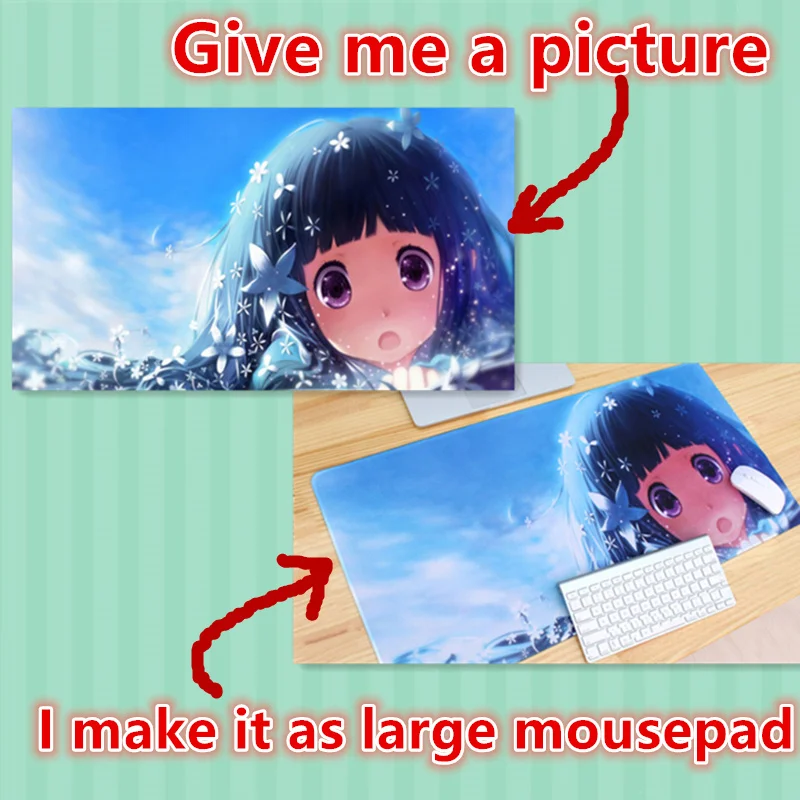 DIY Custom mousepad L XL Super grande large Mouse pad game font b gamer b font