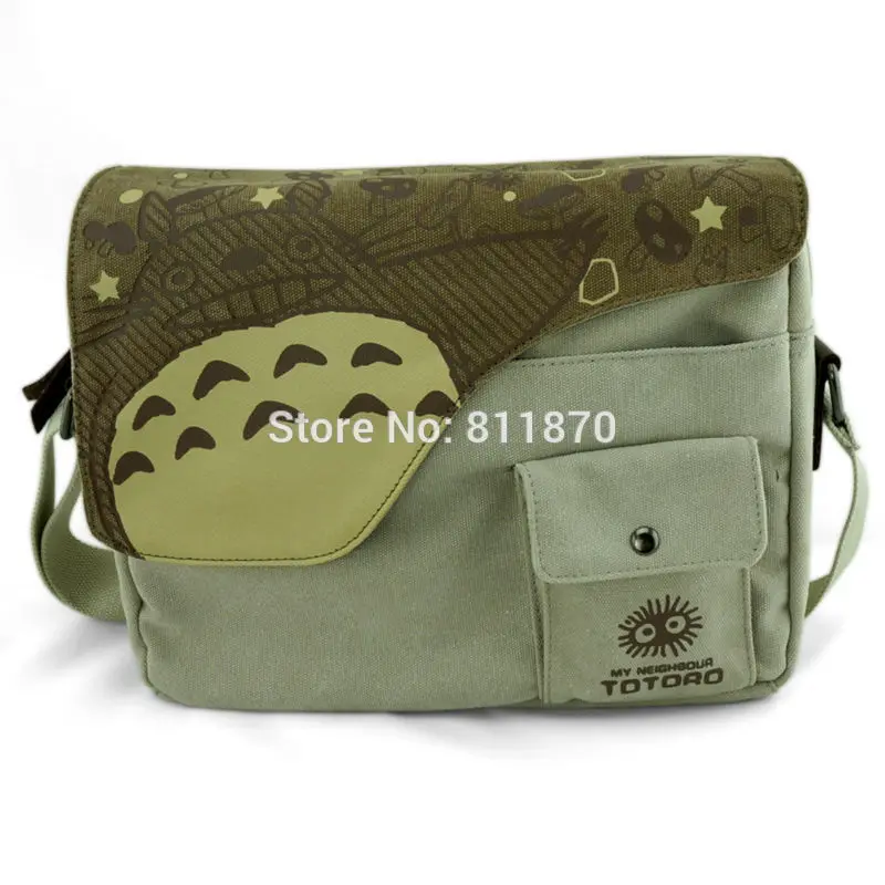 

Cosplay Totoro Cartoon Logo Canvas Messenger Bag One Shoulder Bag #12