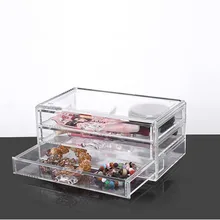 HUNYOO трехслойный ящик для хранения косметических кистей для макияжа подставка для карандашей для бровей держатель акриловая прозрачность