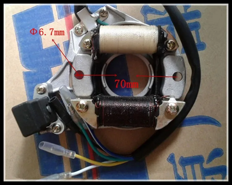 5 проводов Магнето/статора для китайского производства 50cc, 70cc, 90cc, 100cc, 110cc, 125cc детский квадроцикл, go-kart, Байк, карманные велосипед