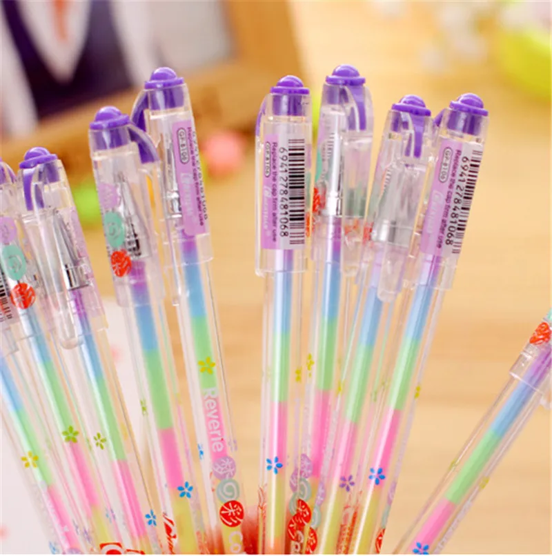 Корейская Желейная цветная стираемая гелевая ручка, милые канцелярские принадлежности, новинка, милый медведь, кошка, подарок, для школы, офиса, Kawaii, вещь, стационарная заправка