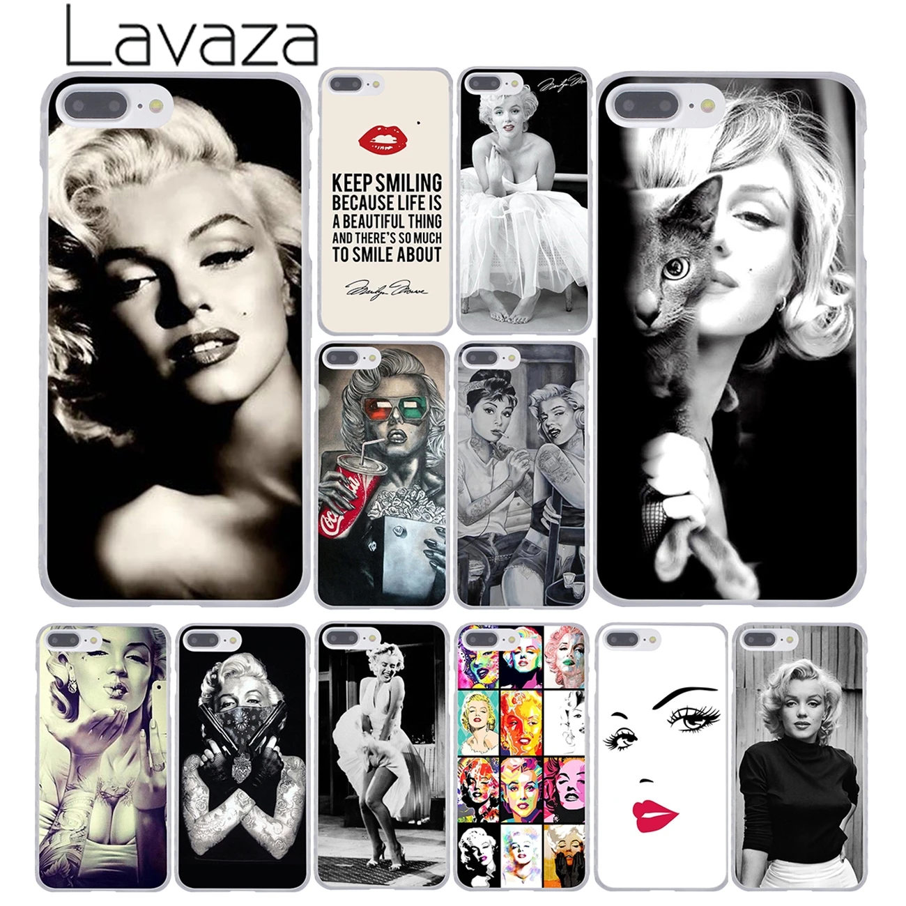 

609F Marilyn Monroe and friend Lovely Hard Transparent Case Cover for iPhone 4 4s 5 5s 5c SE 6 6s Plus