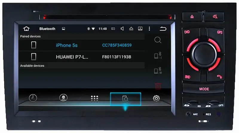Top Ouchuangbo car multimedia audio recorder for A4 2002-2008 with android 9.0 radio wifi bluetooth gps navigation 4GB+32GB 5