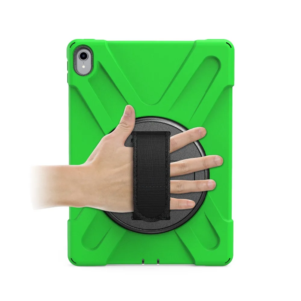 11'' New 360 Armor Coque for iPad Pro 11 2018 Case 360 Rotation Hand Strap Silicon PVC Cover for iPad Pro 11 Kids Cover (1)