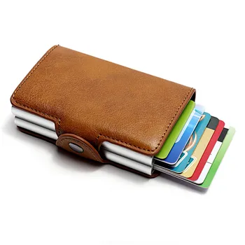 

Unisex Wallet Card Leather Credit Holder 2019 Newest Hot Security Holders Multifunction Automatic card package Card Holders