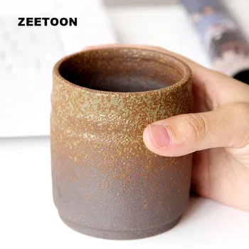 

260ml Vintage Mug Handmade Ceramic Coarse Pottery Water Mugs Master Coffee Milk Breakfast Cup Tea Cups Drinkware Teaware Crafts