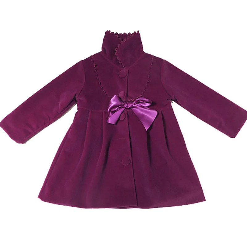 Розничная высококачественная верхняя одежда для маленьких девочек теплое пальто для девочек длинное пальто на осень-зиму для младенцев 3 цвета