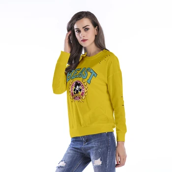 

Autumn Spring Woman's Tops Loose Sweatshirt Personality Long-sleeved Printed Turtleneck Whiskey Harajuku Riverdale Lil Peep