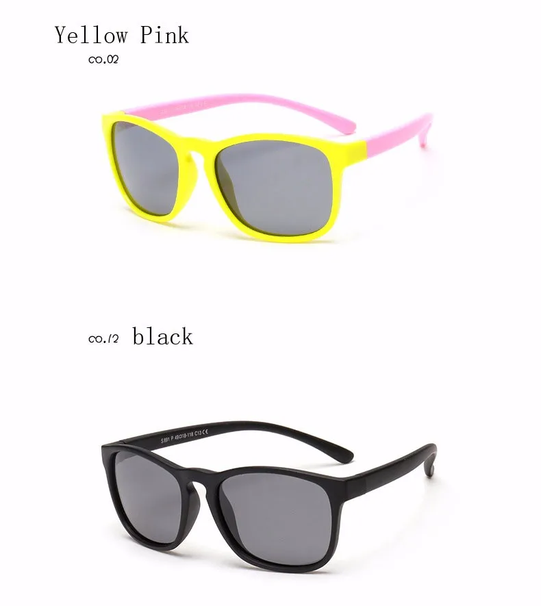 Детские солнцезащитные очки UV400, детские очки с гибкой оправой, крутые солнцезащитные очки, очки с защитой от ультрафиолета, солнцезащитные очки для мальчиков и девочек, чехол