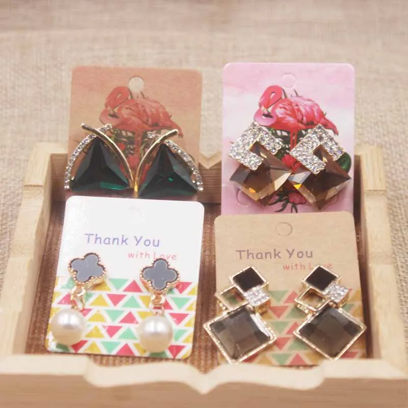 zerong multi style jewelry earring package card diy thank
