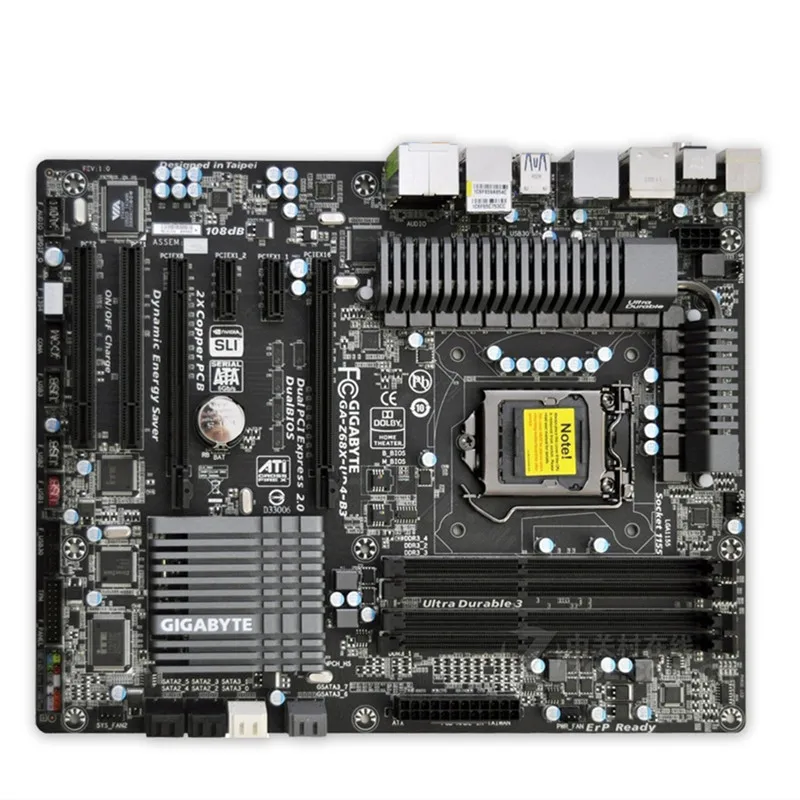 Для Gigabyte GA-Z68X-UD4-B3 оригинальная б/у настольная материнская плата Z68X-UD4-B3 Z68 LGA 1155 i3 i5