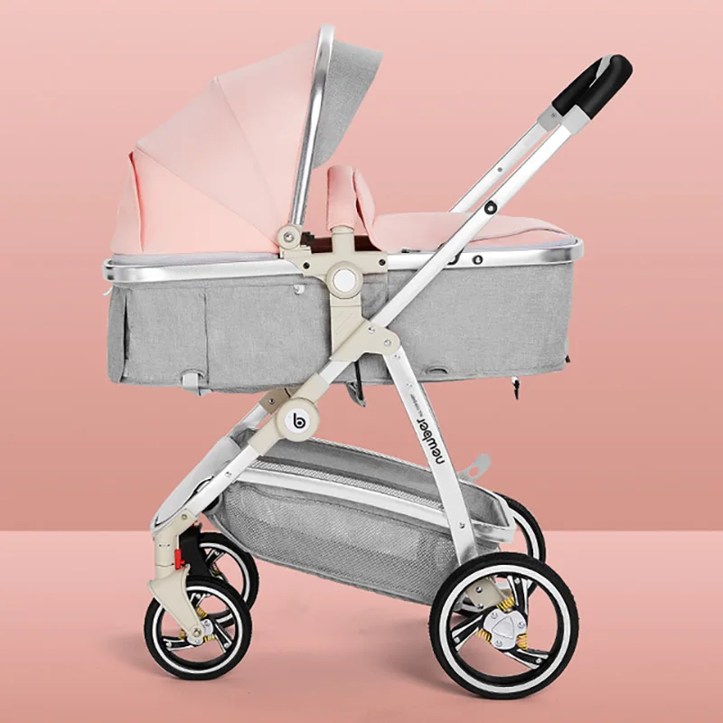 

0-3 year old baby carriage can sit and lay one hand folding light high landscape newborn baby child trolley
