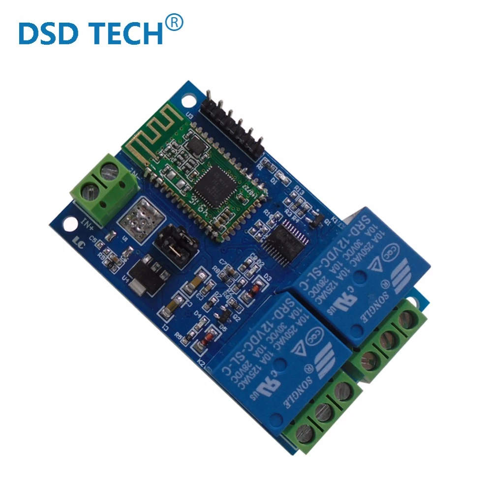 12 V DSD TECH Module Relais Bluetooth 4.0 pour t/él/écommande avec bo/îtier de Protection