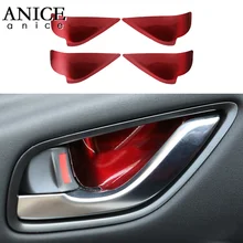 4 pz Auto in acciaio inox Auto Porta In Acciaio Inox Interno Ciotola Telaio trim misura Per Mazda3 Mazda6 cx-5/cx-3 /cx-9/cx-8/cx5/cx3/cx9