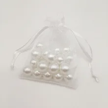 100 шт органзы сумки белые маленькие подарочные мешочки из органзы для стенд для ювелирных украшений рождественские Свадебные ювелирные изделия сумка-кисет для хранения