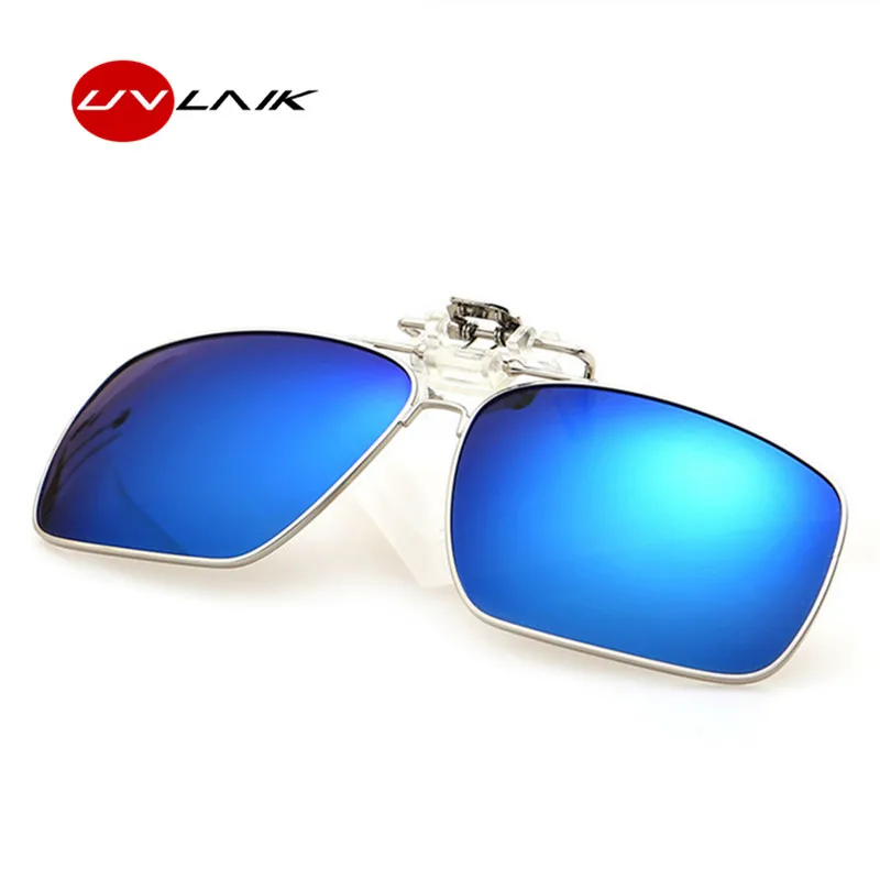 

UVLAIK Polarized Flip Up Clip Sunglasses Metal Frame for Men Women Brand Clips Sun Glasses For Myopia Eyeglasses UV400