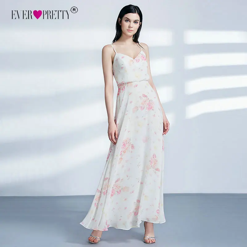 Ever Pretty Bridesmaid Dresses 2018 Cheap A Line Printed Sleeveless