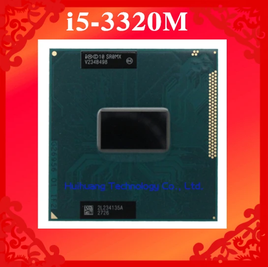 

Core i5 3320M 2.6GHz 3M SR0MX Dual Core Four threads 3320 Notebook processors Laptop CPU PGA 988 pin Socket G2