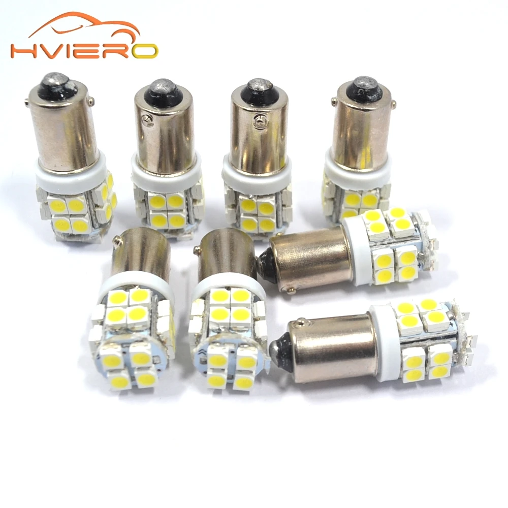 Белый Ba9s T4w 20smd 20 Smd 3528 1210 автомобильный Маркер СВЕТОДИОДНЫЙ внутренний для Чтения номерного знака DC 12v задний фонарь стояночный светильник