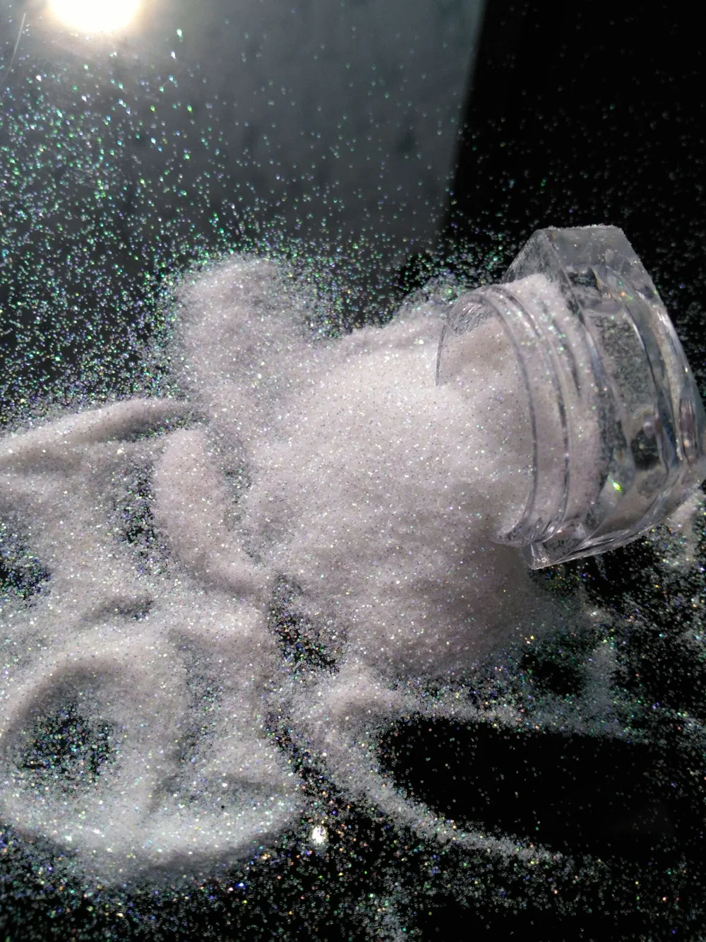 5g Pot White Holo Ultra Fine Glitter .008 - Craft Beautiful Glitter Nail art ice cream Sunday For Acrylic & Gel Application