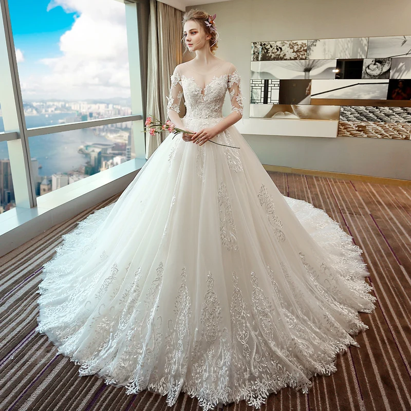 Свадебное платье 2019 новая Корейская принцесса невесты