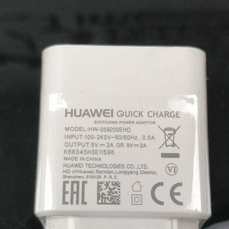 Оригинальное быстрое зарядное устройство huawei EU QC 2,0 адаптер быстрой зарядки usb type c кабель для huawei Honor 9 nova 2 3 3e 4 5e p20 lite P9 P10