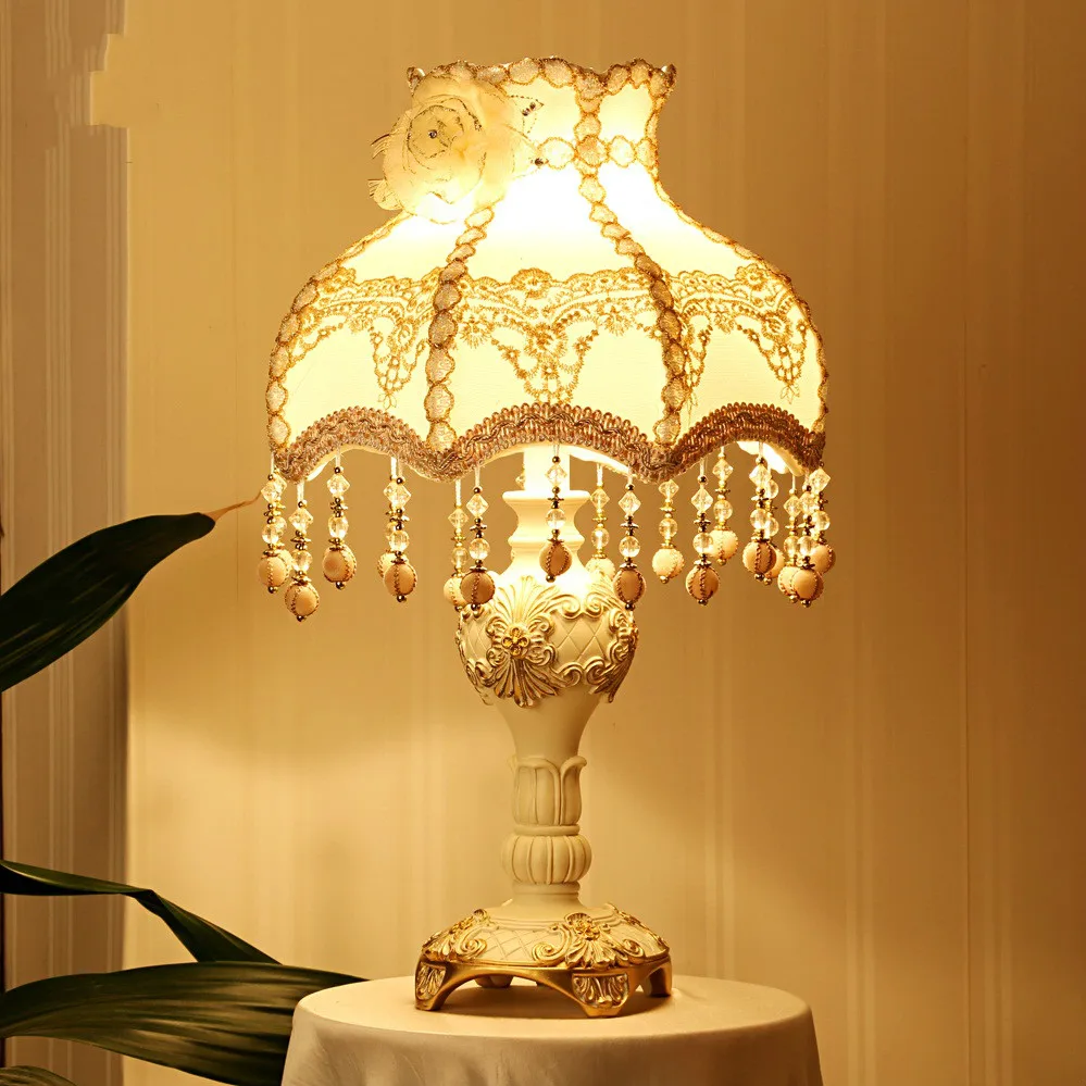 E27 110 V/220 V модная Роскошная качественная настольная лампа для спальни, restin абажур с регулируемой яркостью abajur прикроватная настольная лампа для гостиной