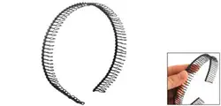 HTHL-SODIAL (R) металлические зубья расчески повязка на голову обруч для волос повязка на голову черный для женщины