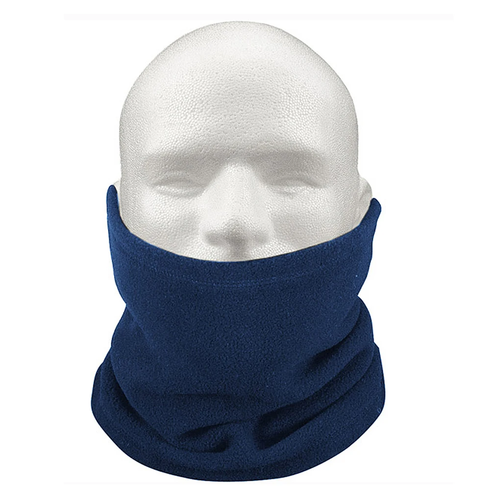 3 IN 1 Fleece Neck Warmer Snood Scarf Hat Unisex Ski Wear Bluein