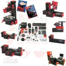 6 in 1 Motorized Mini Tool System Mini CNC machine Metal lathe Wood lathe Jig saw