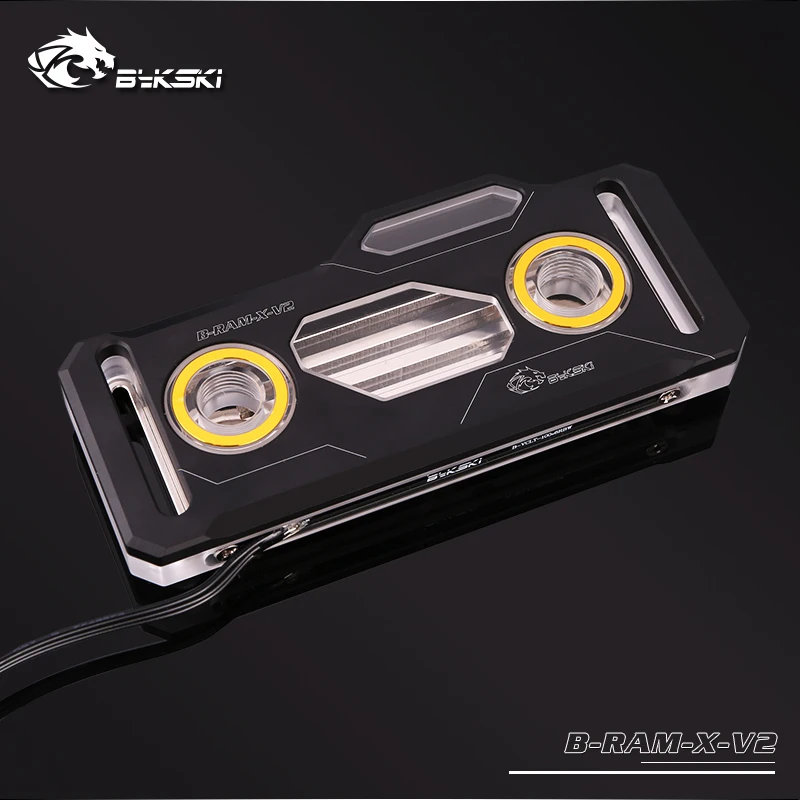 Блок водяного охлаждения Bykski RAM двухканальный радиатор с RGB подсветкой и