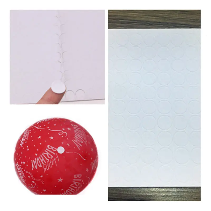 

TSZWJ New Practical White Round Dot Sticker 100 Stickers Birthday Party Decorative Decor Balloon Dot High Quality