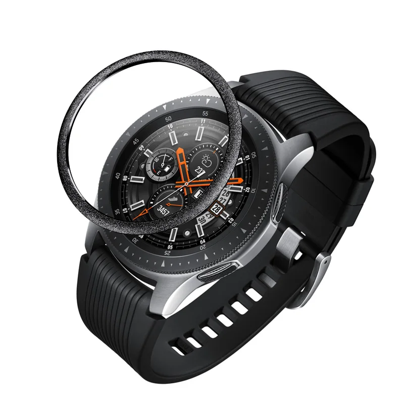 Ободок кольцо клейкая крышка против царапин нержавеющая сталь для samsung Galaxy Watch 46 мм/gear S3 DC128 - Цвет: 5