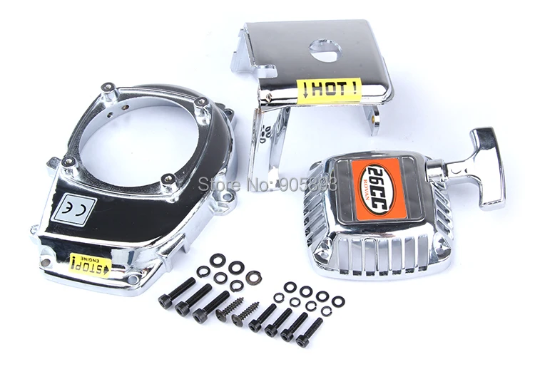 

Baja 5b chome engine cover set for 1/5 HPI baja 5b 5t km rovan Free Shipping