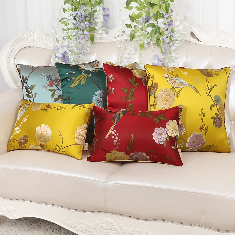 Classic Floral Luxury Sofa Chair Cover Cushion Christmas Decorative ...