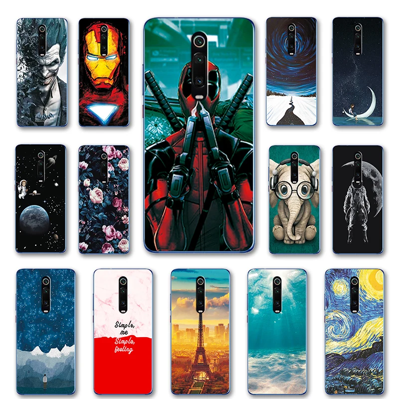 

For Xiaomi Redmi K20 Pro Cool Planet Painted Various Case Cute Phone Shell For Xiaomi Redmi K20 Soft Cover Redmi 7A Redmi Note 7