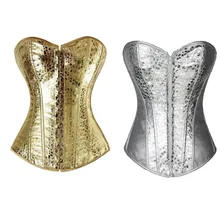 Faux Leather Overbust Corset Showgirl Clubwear Burlesque Costume Lace up Boned Top Shirt S-2X lace up slimming faux leather corset top