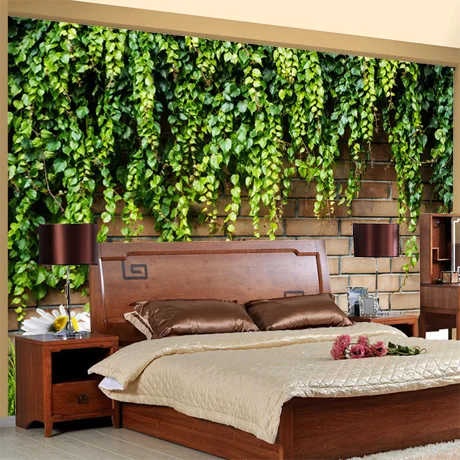 Mural 3d Wallpaper Tv Sofa Wall Painting Wisteria Rustic