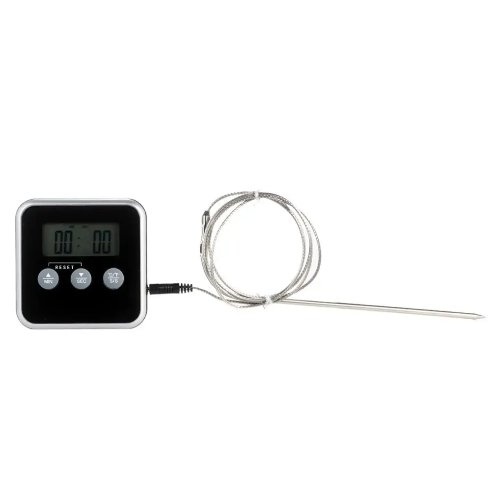 Духовка кухонный гриль барбекю зондовый электронный термометр таймер кулинарный таймер измеритель температуры 0 ℃ ~ + 250 ℃