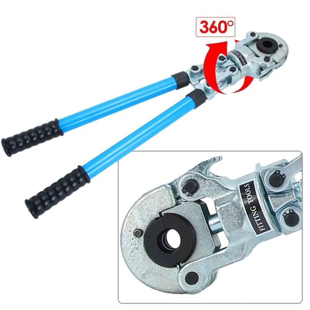 

16-32mm Punching Crimping Pliers TH Type Contour HY-1632T for Compound Aluminum Pipe Fittings/PEX PE-X Crimping Plier+Calibrator