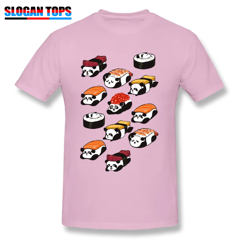 Men Designer Europe T Shirt Crewneck Labor Day Cotton Fabric T-shirts Summer Short Sleeve Sushi Panda Tops Shirts Sushi Panda pink