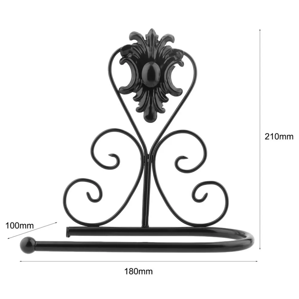 Винтажный дизайн Классическая Железная Ткань бумага полотенце рулон держатель Ванная комната Туалет настенный стеллаж вешалка Антикоррозийная поверхность