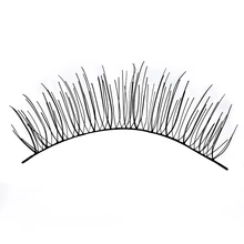 Natural Long Style Fake Eyelashes 10 Pairs/lot Synthetic Hair Black Cotton Stalk False Eyelash 1.2cm Length : image Natural Long Style Fake Eyelashes 10 Pairs/lot Synthetic Hair Black Cotton Stalk False Eyelash 1.2cm Length