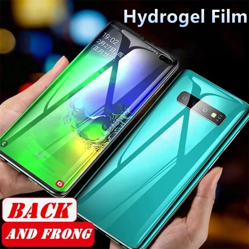 

For Samsung a50 a70 s10e s8 s9 s10 plus note 9 s7edge Full Hydrogel Film Screenprotector Screen Protection Ecran Protective Film