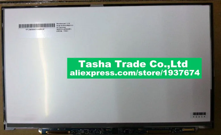 

Replacement B131RW02 V0 B131RW02 V.0 AU Optronics Screen LCD Panel1600*900 HD+ Matte eDP 30Pins